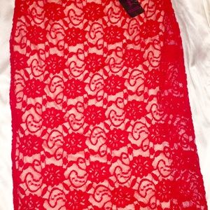 Material girl red skirt